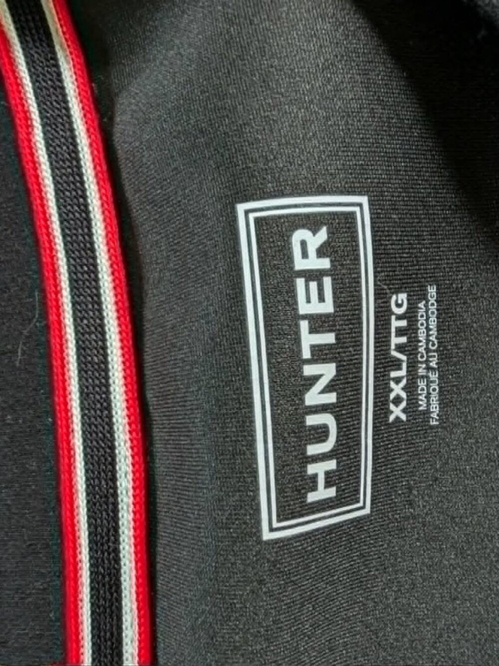 Hunter Original Black Neoprene Logo Sweatshirt Pullover XL/TTG - Picture 4 of 8